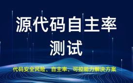 軟件產品源代碼自主率測試